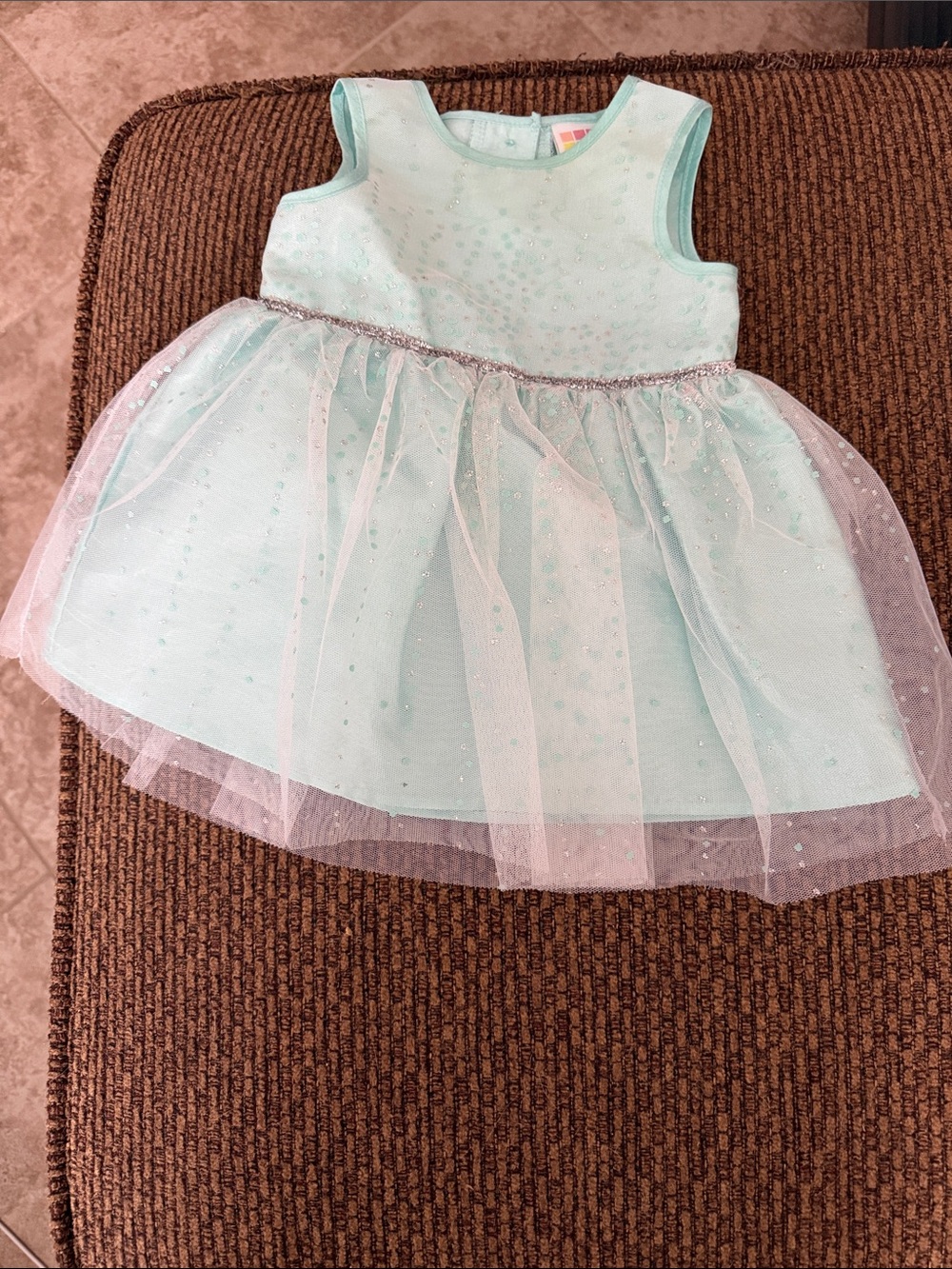 healthtex Mint Sparkle Tulle Party Dress